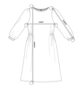 ditsy sundress by Dedicated Brand size guide