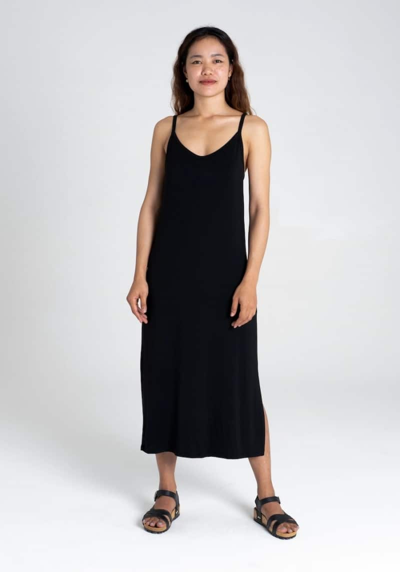 Black singlet dress by Dorsu