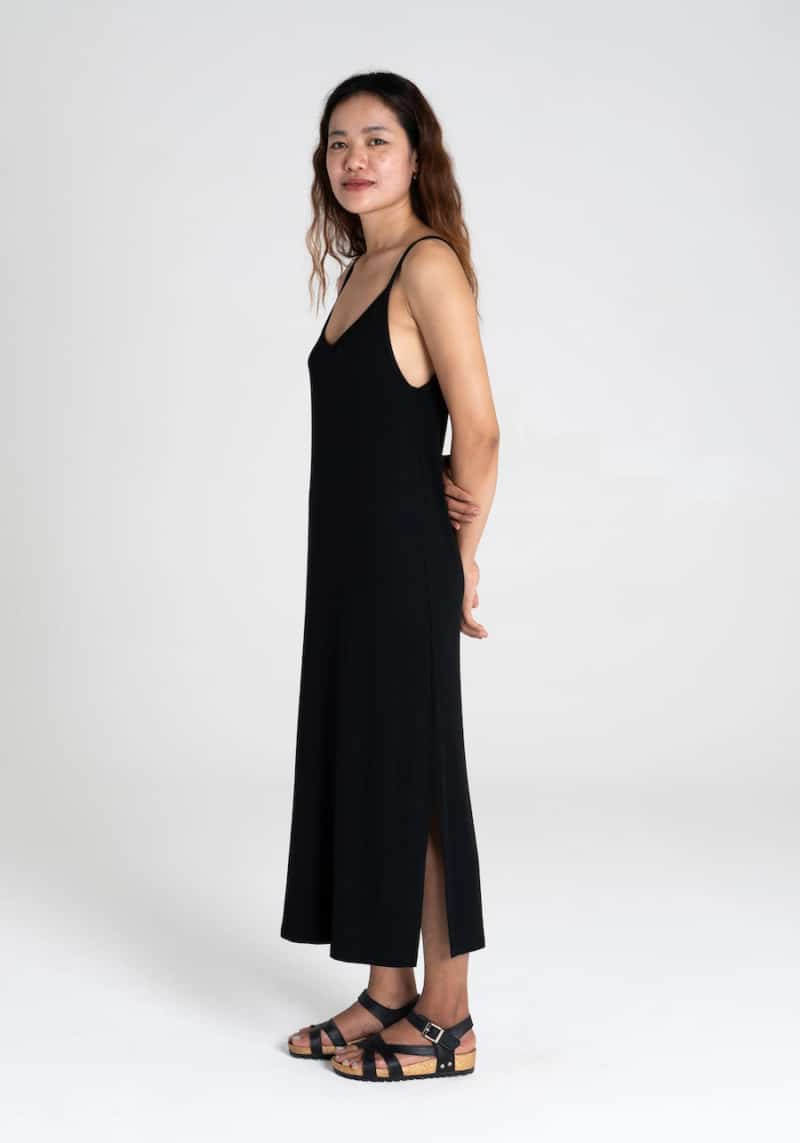 Black singlet dress by Dorsu